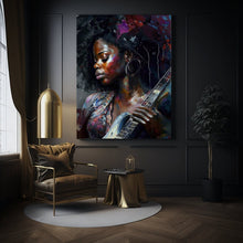 Load image into Gallery viewer, Guitar Wall Art Music Art Wall Decor Black Art Digital Prints Poster