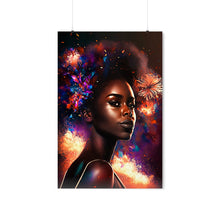 Load image into Gallery viewer, Fireworks Wall Art Abstract art Afrocentric Gift for Her Digital Wall Art Poster