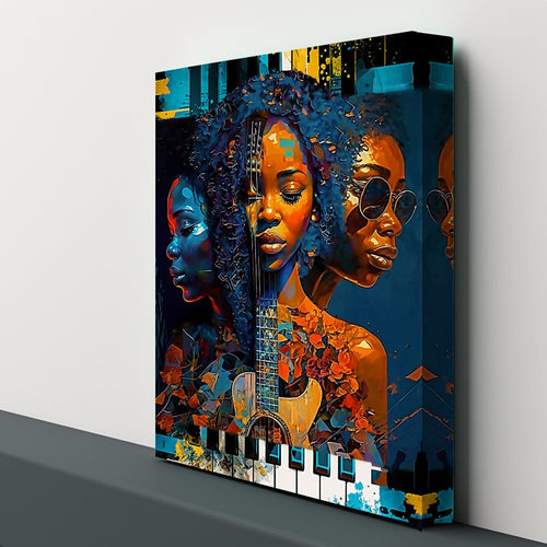 Music Art Black Art Canvas Abstract Art Digital Art Canvas Gallery Wraps