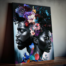 Load image into Gallery viewer, Black Love Digital Black Art Canvas Abstract Art Digital Art Canvas Gallery Wraps